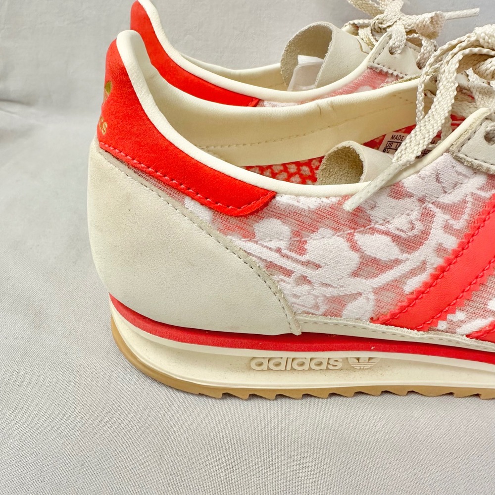 Adidas Liberty London SL‎ 72 Floral Cream Better Scarlet Sneaker Womens 8.5 - Picture 10 of 16